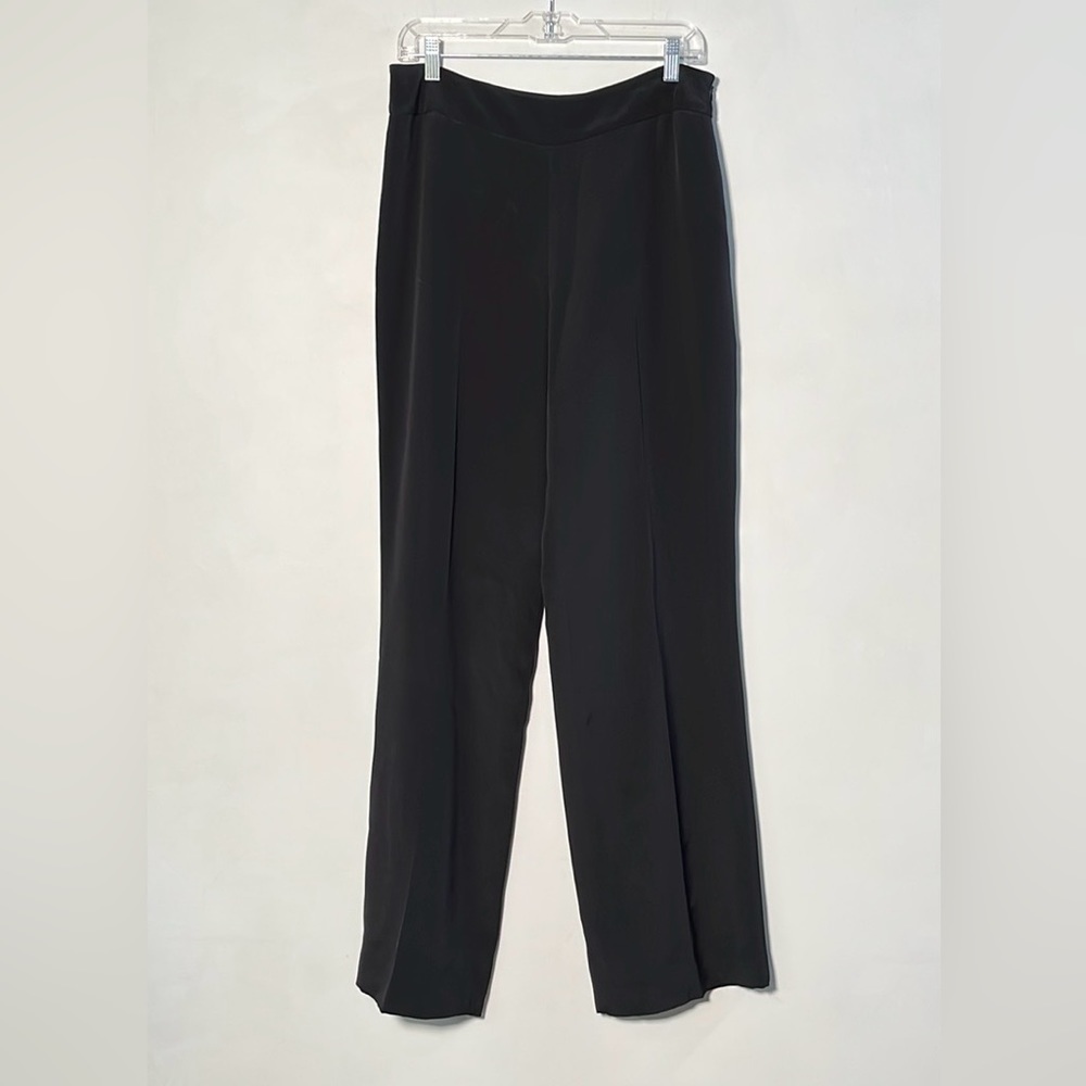 Jana Kos 100% Silk Black Dress Pant SZ 10